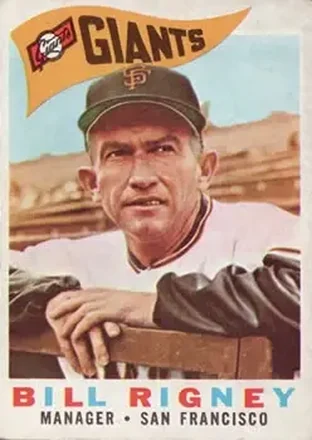 1960 Topps #225 - Bill Rigney - San Francisco Giants