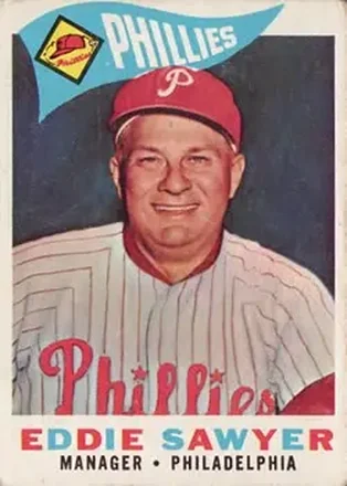 1960 Topps #226 - Eddie Sawyer - Philadelphia Phillies 1960 Topps #226 - Eddie Sawyer - Philadelphia Phillies