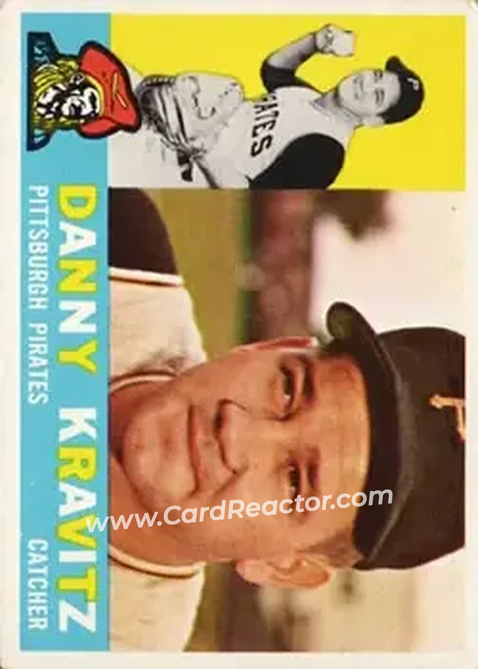1960 Topps #238 - Danny Kravitz - Pittsburgh Pirates - Front