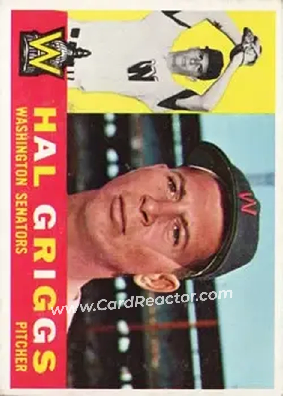 1960 Topps #244 - Hal Griggs - Washington Senators - Front
