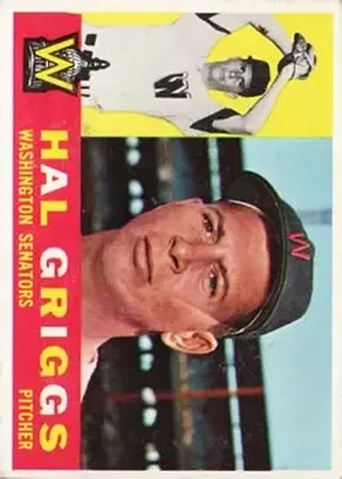 1960 Topps #244 - Hal Griggs - Washington Senators 1960 Topps #244 - Hal Griggs - Washington Senators