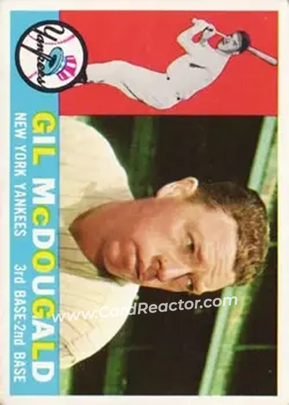 1960 Topps #247 - Gil McDougald - New York Yankees - Front 1960 Topps #247 - Gil McDougald - New York Yankees - Front