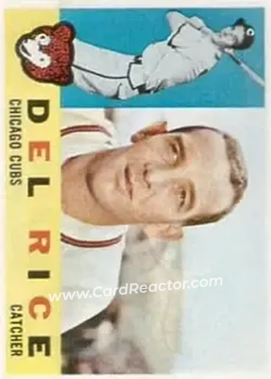 1960 Topps #248 - Del Rice - Chicago Cubs - Front