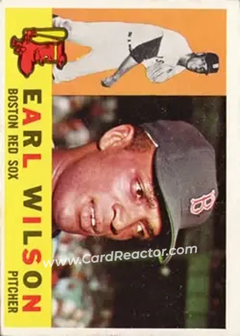 1960 Topps #249 - Earl Wilson - Boston Red Sox - Front 1960 Topps #249 - Earl Wilson - Boston Red Sox - Front