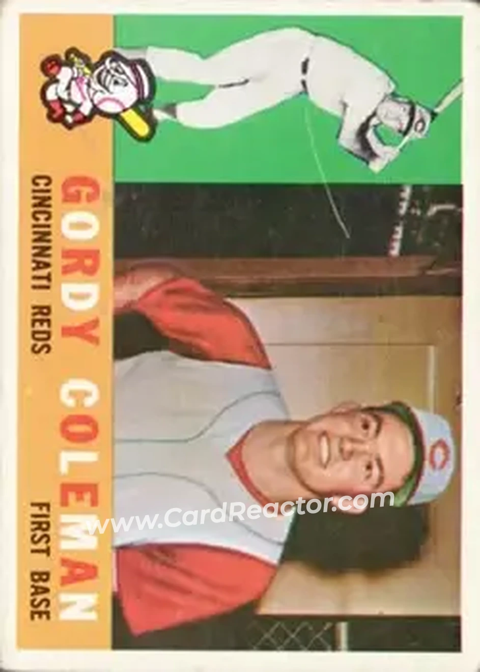 1960 Topps #257 - Gordy Coleman - Cincinnati Reds - Front 1960 Topps #257 - Gordy Coleman - Cincinnati Reds - Front