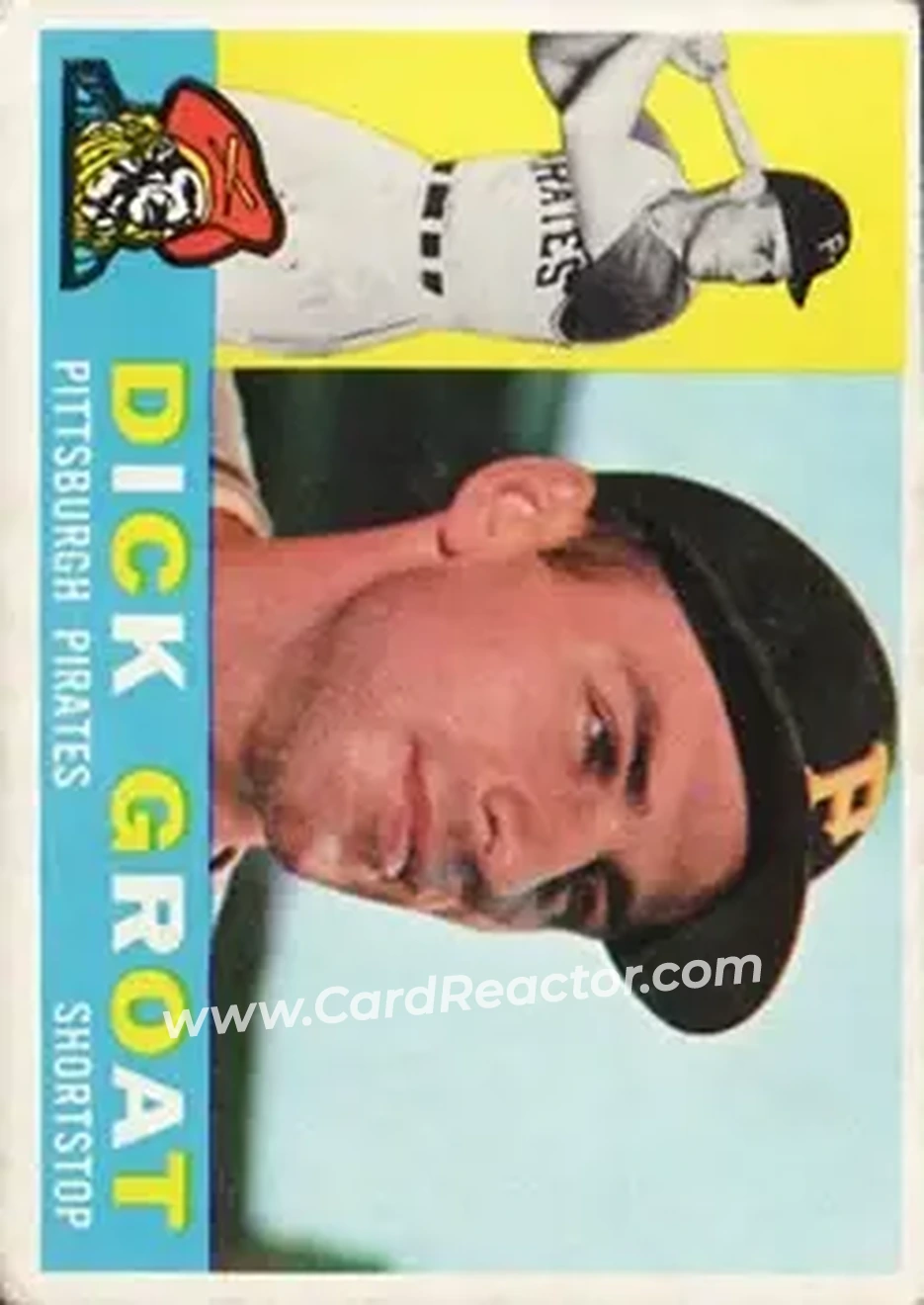 1960 Topps #258 - Dick Groat - Pittsburgh Pirates - Front 1960 Topps #258 - Dick Groat - Pittsburgh Pirates - Front