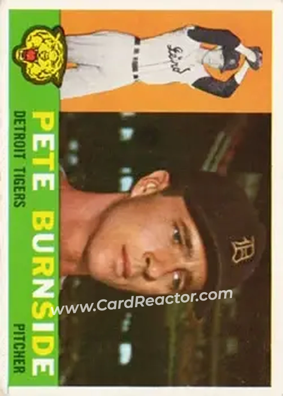 1960 Topps #261 - Pete Burnside - Detroit Tigers - Front