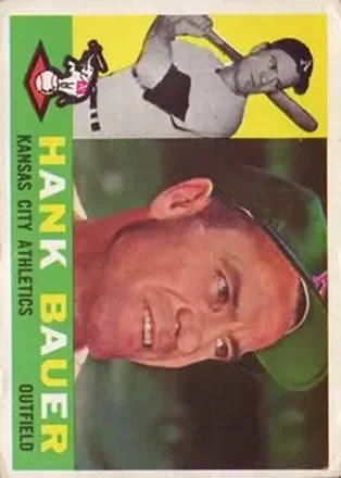 1960 Topps #262 - Hank Bauer - Kansas City Athletics 1960 Topps #262 - Hank Bauer - Kansas City Athletics