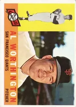 1960 Topps #268 - Al Worthington - San Francisco Giants