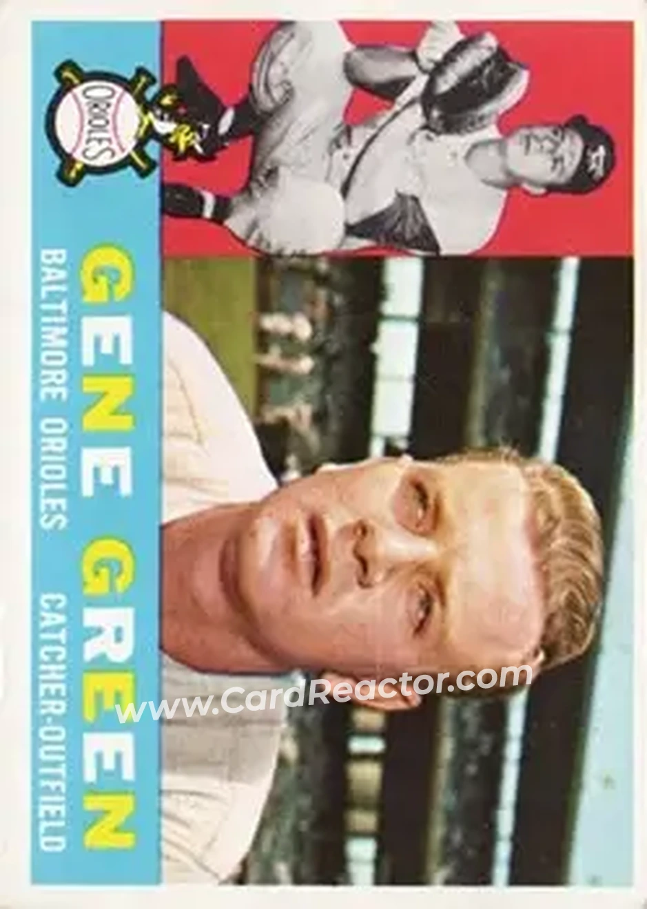 1960 Topps #269 - Gene Green - Baltimore Orioles - Front 1960 Topps #269 - Gene Green - Baltimore Orioles - Front