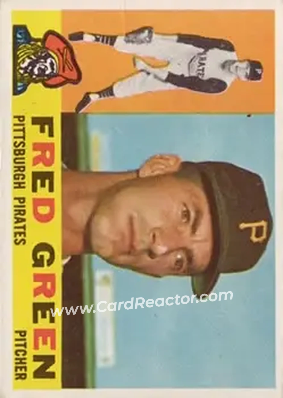 1960 Topps #272 - Fred Green - Pittsburgh Pirates - Front 1960 Topps #272 - Fred Green - Pittsburgh Pirates - Front
