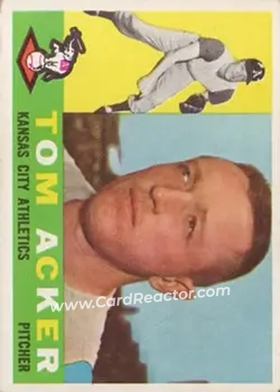 1960 Topps #274 - Tom Acker - Kansas City Athletics - Front 1960 Topps #274 - Tom Acker - Kansas City Athletics - Front