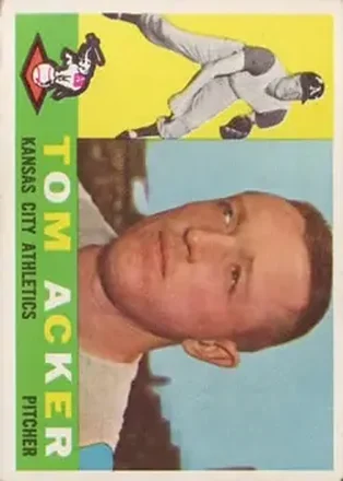 1960 Topps #274 - Tom Acker - Kansas City Athletics 1960 Topps #274 - Tom Acker - Kansas City Athletics