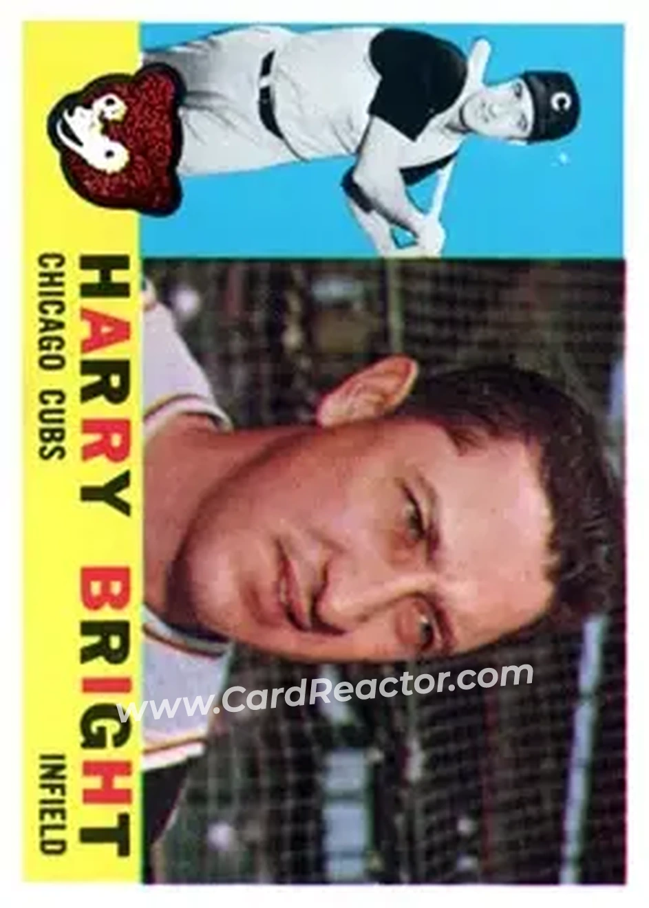 1960 Topps #277 - Harry Bright - Chicago Cubs - Front 1960 Topps #277 - Harry Bright - Chicago Cubs - Front