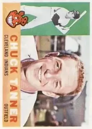 1960 Topps #279 - Chuck Tanner - Cleveland Indians 1960 Topps #279 - Chuck Tanner - Cleveland Indians