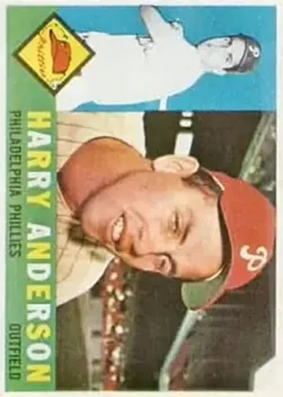 1960 Topps #285 - Harry Anderson - Philadelphia Phillies 1960 Topps #285 - Harry Anderson - Philadelphia Phillies