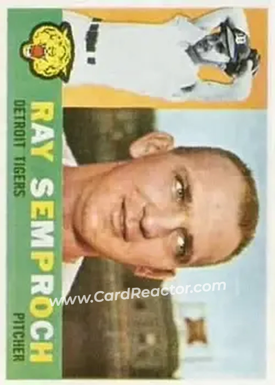 1960 Topps #286 - Roman Semproch - Detroit Tigers - Front 1960 Topps #286 - Roman Semproch - Detroit Tigers - Front