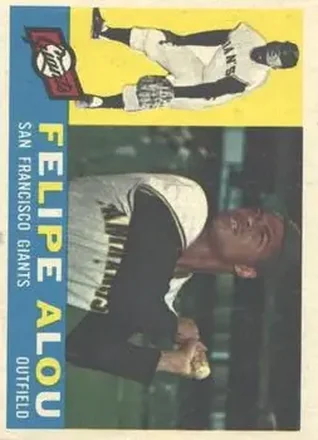 1960 Topps #287 - Felipe Alou - San Francisco Giants