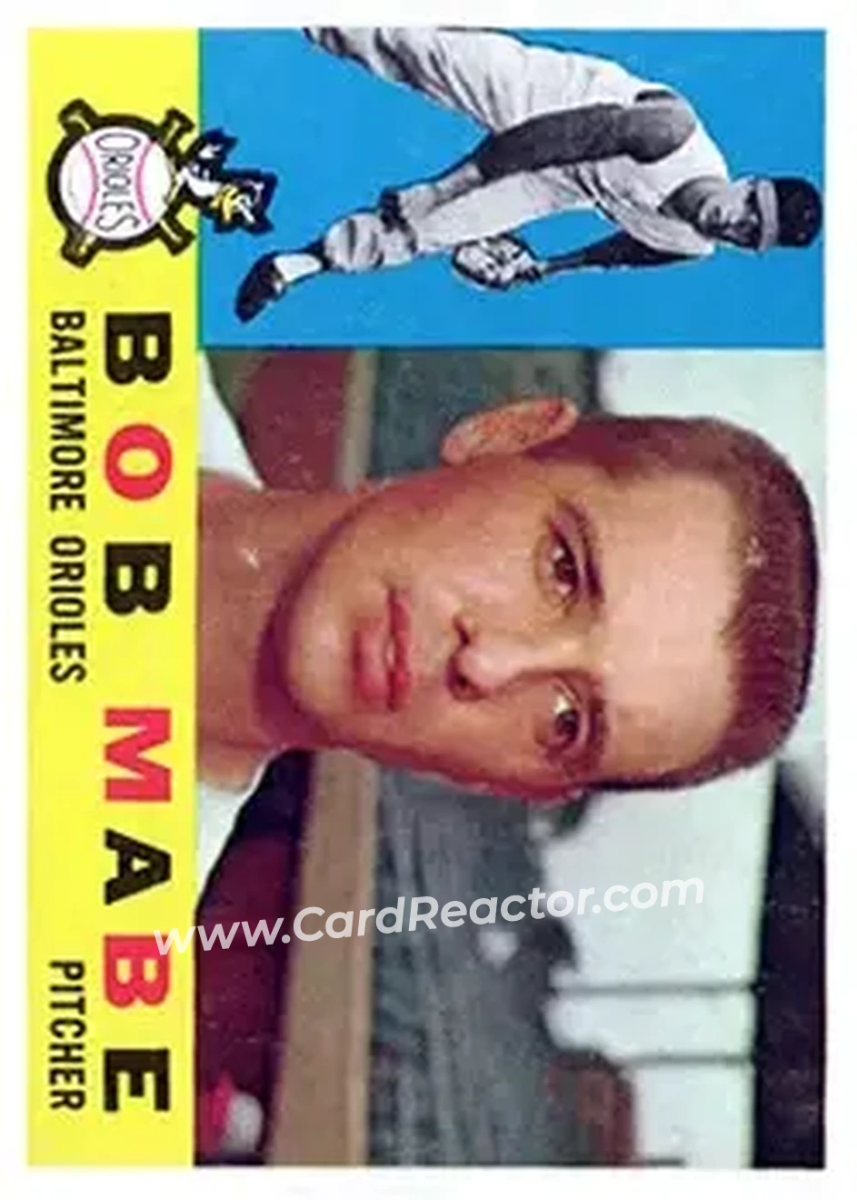 1960 Topps #288 - Bob Mabe - Baltimore Orioles - Front