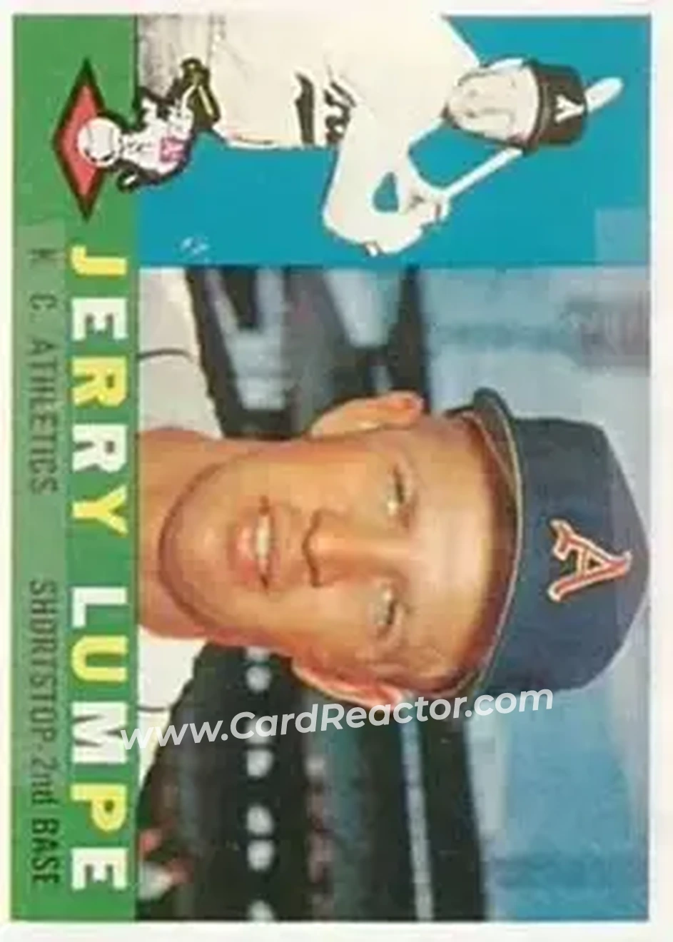 1960 Topps #290 - Jerry Lumpe - Kansas City Athletics - Front 1960 Topps #290 - Jerry Lumpe - Kansas City Athletics - Front