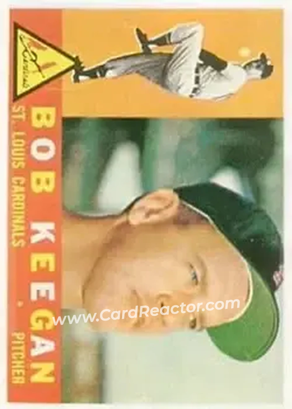 1960 Topps #291 - Bob Keegan - St. Louis Cardinals - Front 1960 Topps #291 - Bob Keegan - St. Louis Cardinals - Front