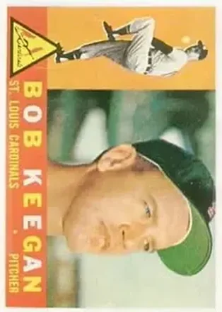 1960 Topps #291 - Bob Keegan - St. Louis Cardinals