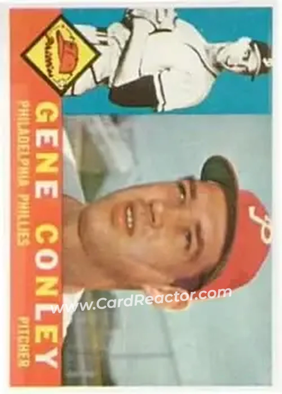 1960 Topps #293 - Gene Conley - Philadelphia Phillies - Front 1960 Topps #293 - Gene Conley - Philadelphia Phillies - Front