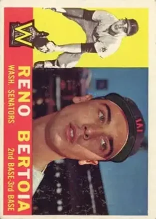 1960 Topps #297 - Reno Bertoia - Washington Senators