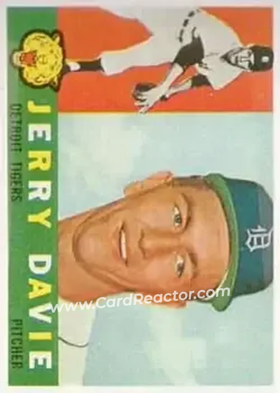 1960 Topps #301 - Jerry Davie - Detroit Tigers - Front