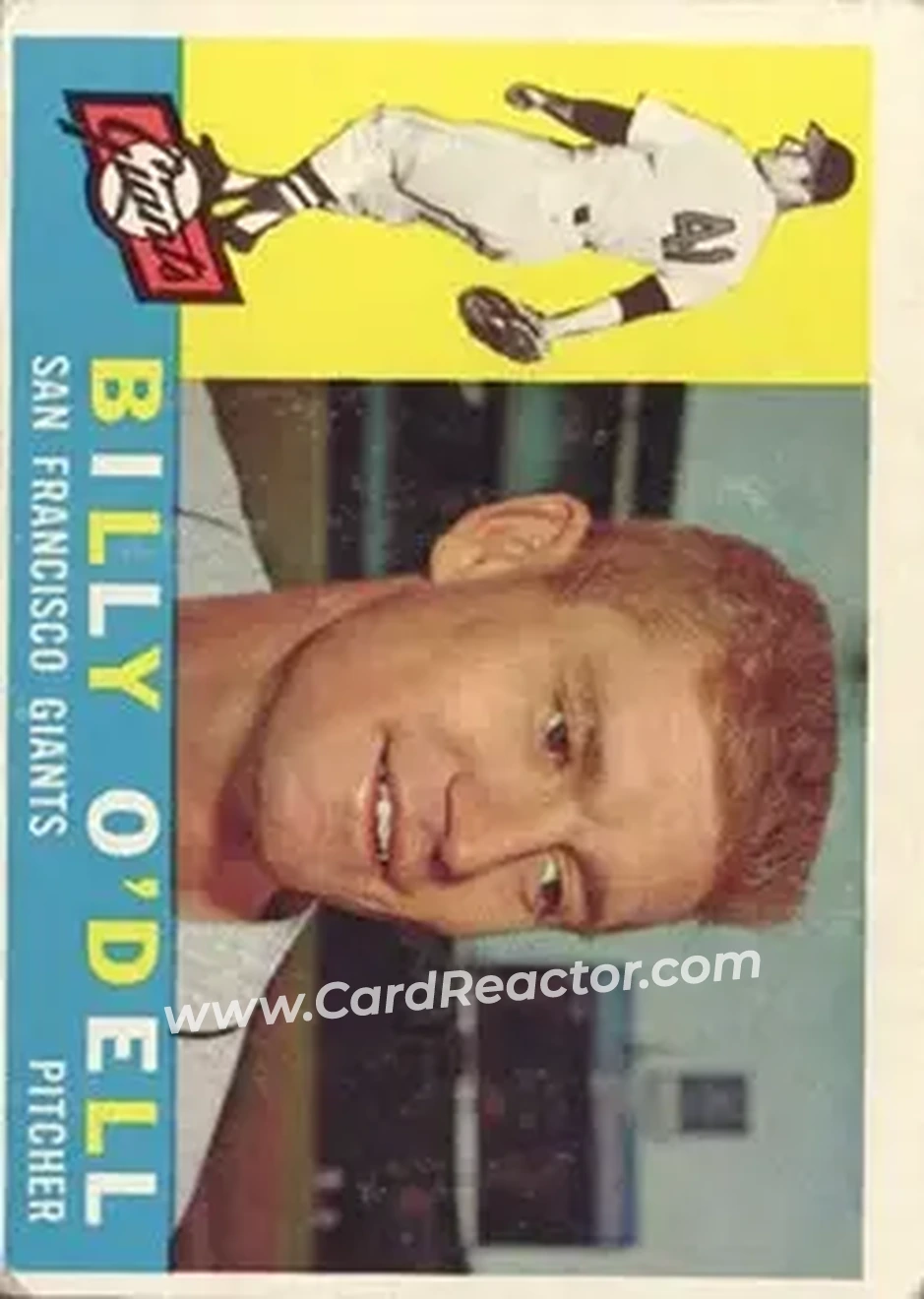 1960 Topps #303 - Billy O'Dell - San Francisco Giants - Front