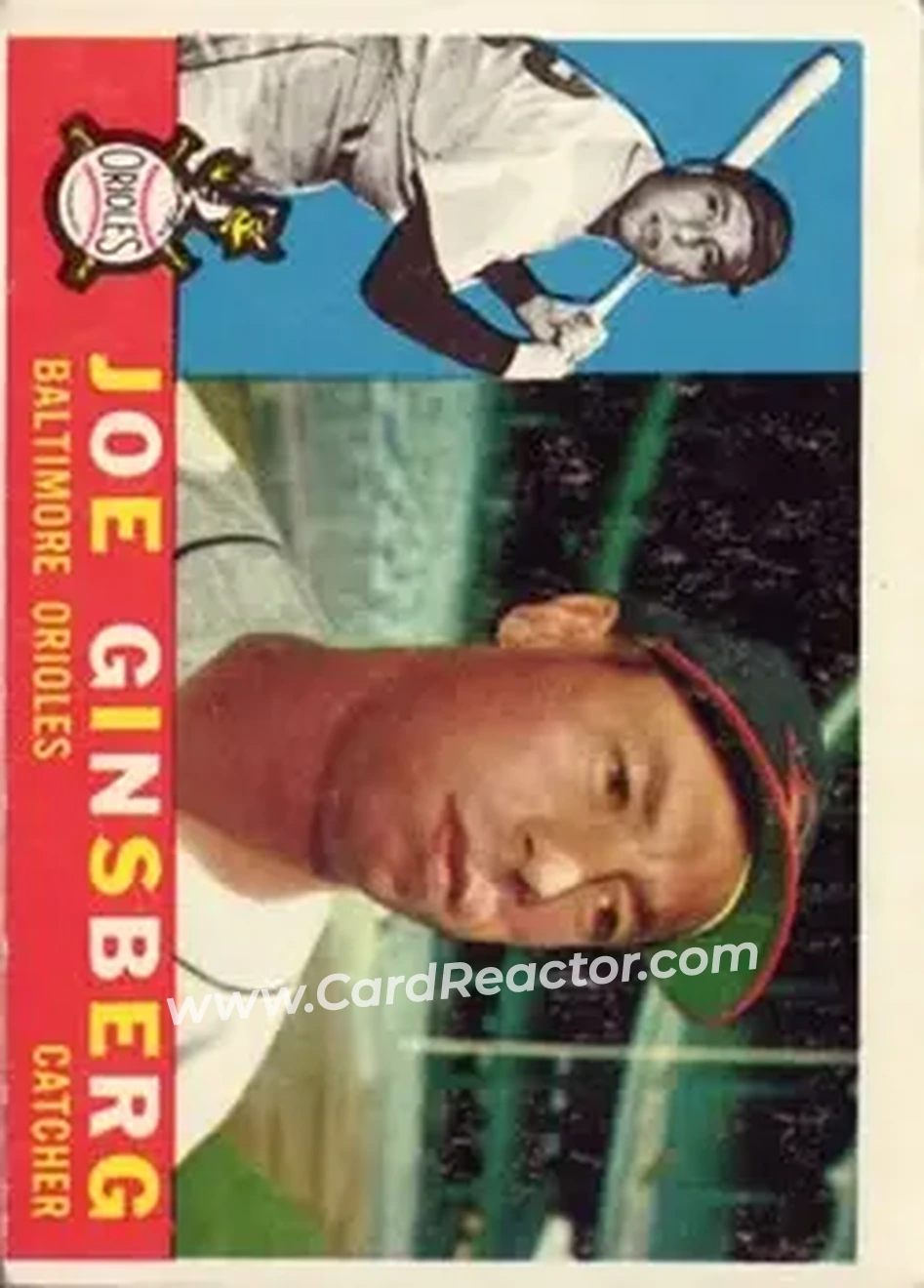 1960 Topps #304 - Joe Ginsberg - Baltimore Orioles - Front