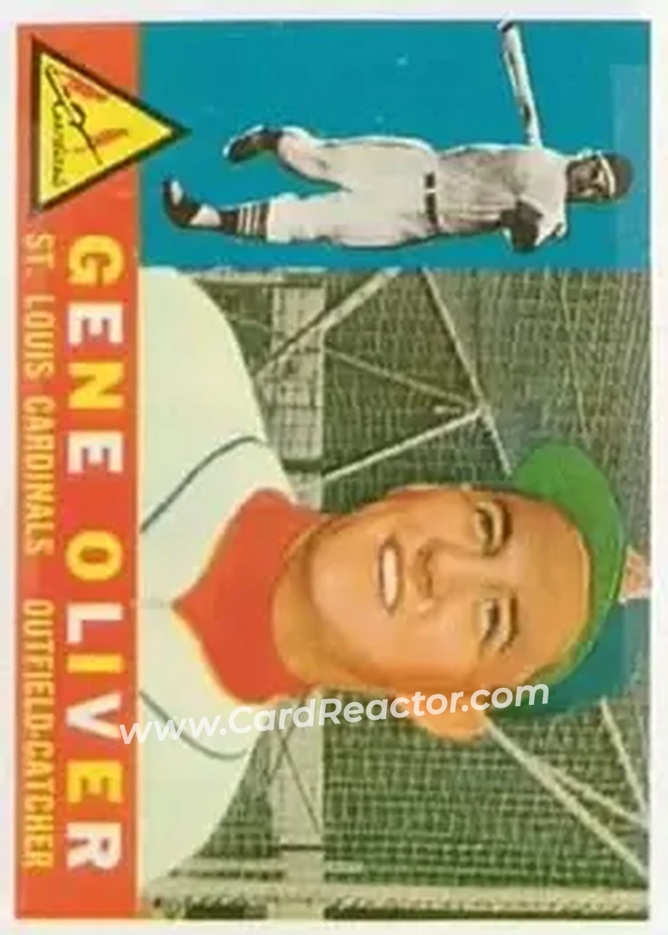 1960 Topps #307 - Gene Oliver - St. Louis Cardinals - Front 1960 Topps #307 - Gene Oliver - St. Louis Cardinals - Front