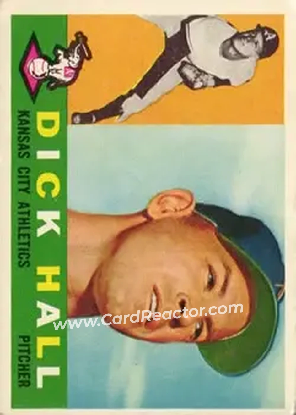 1960 Topps #308 - Dick Hall - Kansas City Athletics - Front