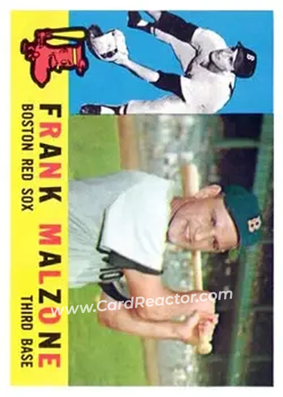 1960 Topps #310 - Frank Malzone - Boston Red Sox - Front 1960 Topps #310 - Frank Malzone - Boston Red Sox - Front