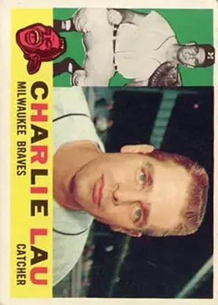 1960 Topps #312 - Charlie Lau - Milwaukee Braves 1960 Topps #312 - Charlie Lau - Milwaukee Braves