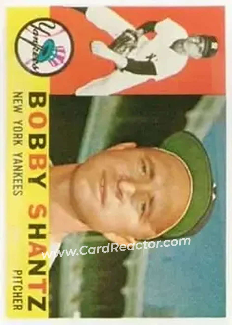 1960 Topps #315 - Bobby Shantz - New York Yankees - Front 1960 Topps #315 - Bobby Shantz - New York Yankees - Front