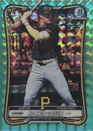 2026 Bowman Chrome - Aqua Geometric Refractor #1 - Konnor Griffin - Pittsburgh Pirates
