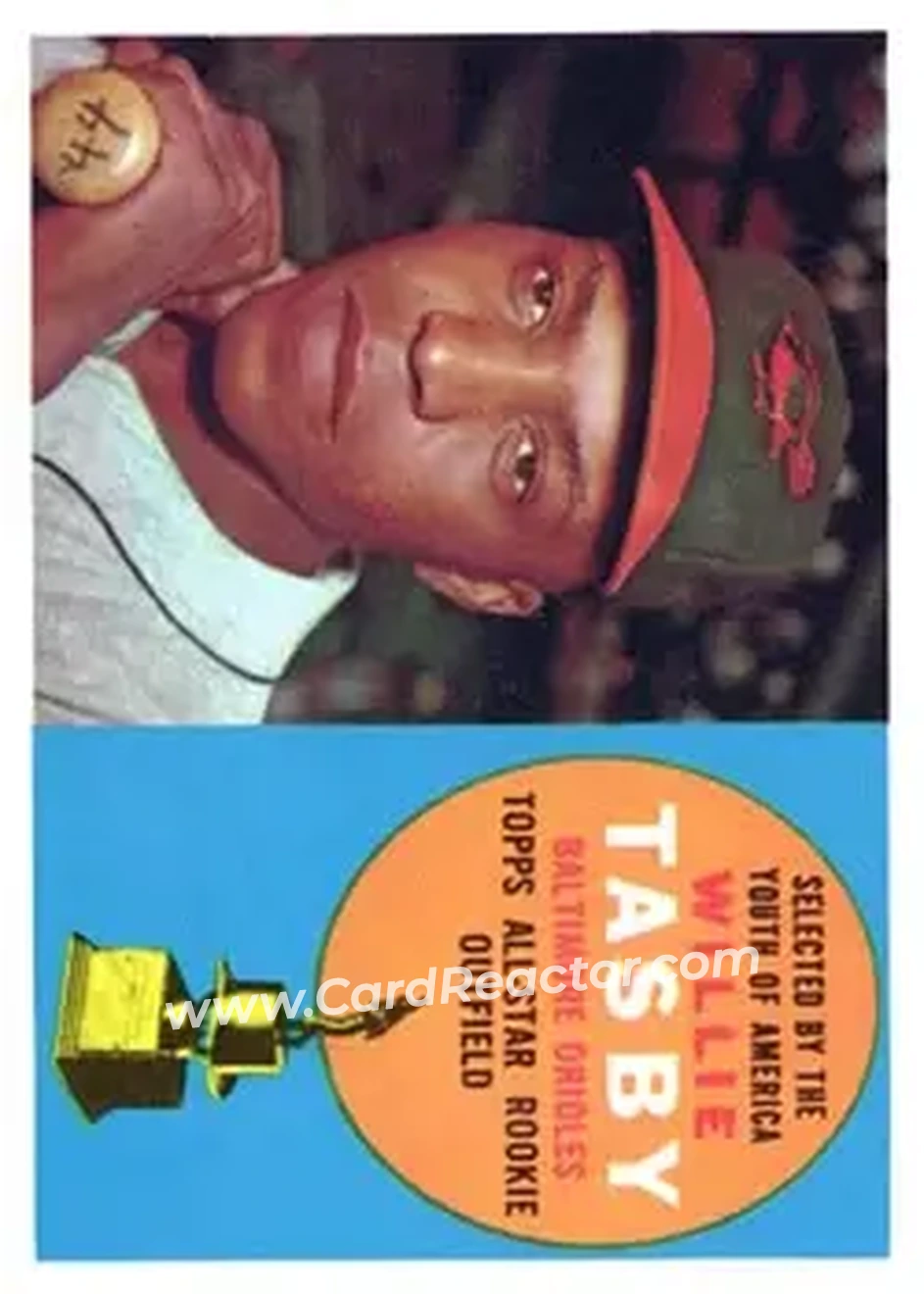 1960 Topps #322 - Willie Tasby - Baltimore Orioles - Front