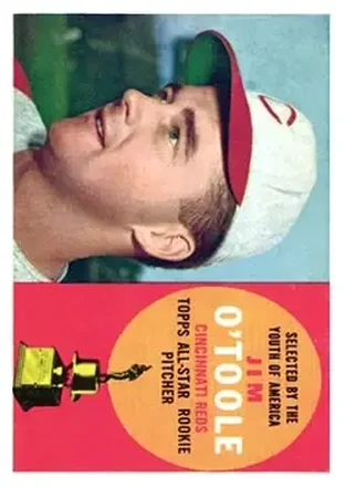 1960 Topps #325 - Jim O'Toole - Cincinnati Reds