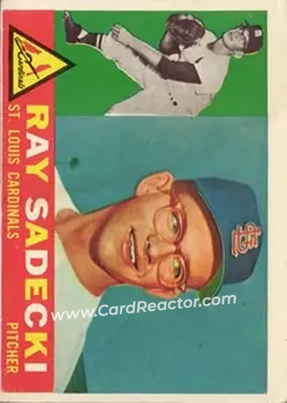 1960 Topps #327 - Ray Sadecki - St. Louis Cardinals - Front 1960 Topps #327 - Ray Sadecki - St. Louis Cardinals - Front