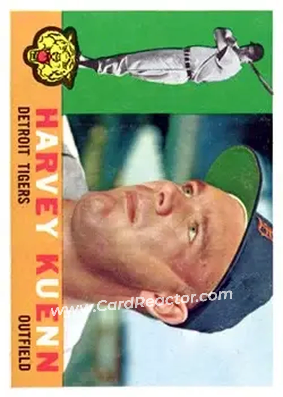 1960 Topps #330 - Harvey Kuenn - Detroit Tigers - Front 1960 Topps #330 - Harvey Kuenn - Detroit Tigers - Front