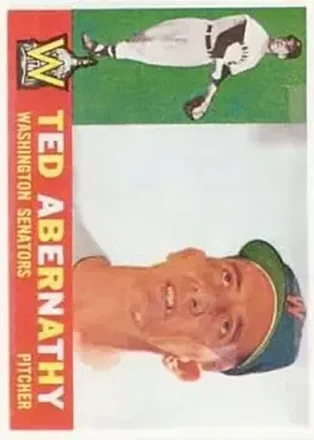 1960 Topps #334 - Ted Abernathy - Washington Senators