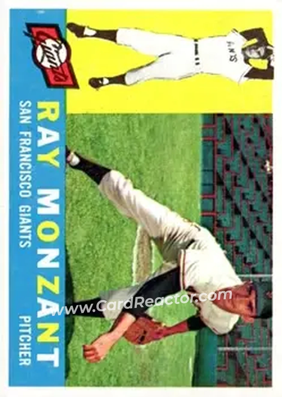 1960 Topps #338 - Ray Monzant - San Francisco Giants - Front