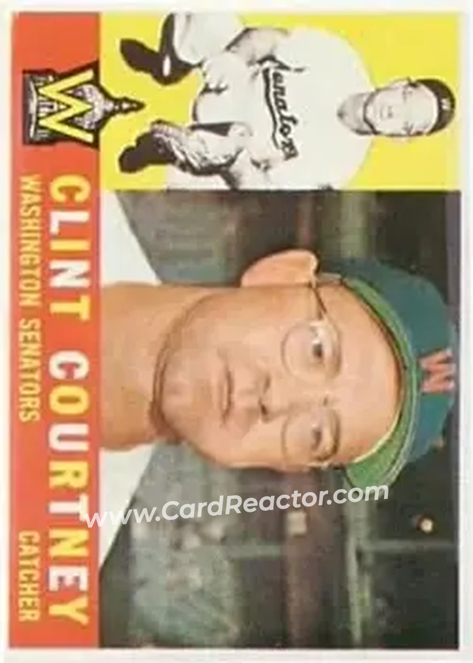 1960 Topps #344 - Clint Courtney - Washington Senators - Front
