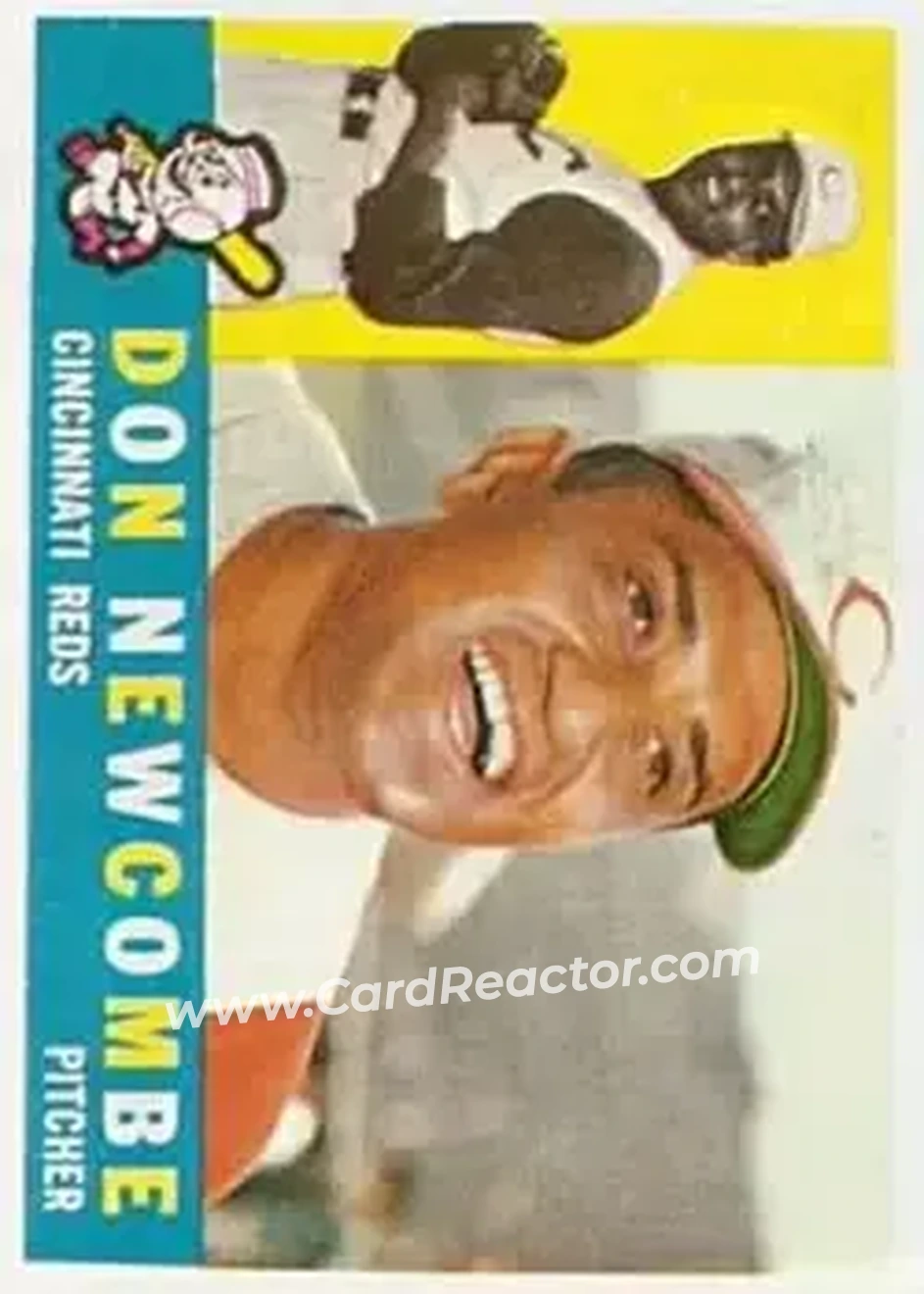1960 Topps #345 - Don Newcombe - Cincinnati Reds - Front
