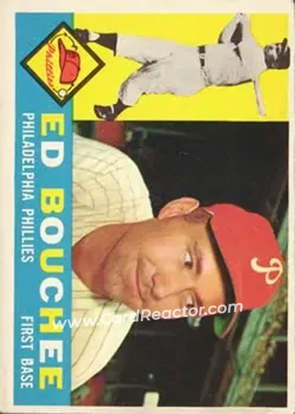 1960 Topps #347 - Ed Bouchee - Philadelphia Phillies - Front