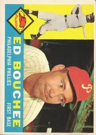 1960 Topps #347 - Ed Bouchee - Philadelphia Phillies