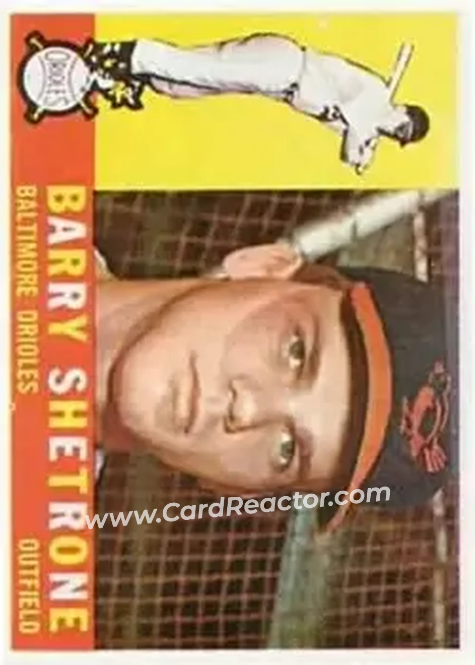 1960 Topps #348 - Barry Shetrone - Baltimore Orioles - Front