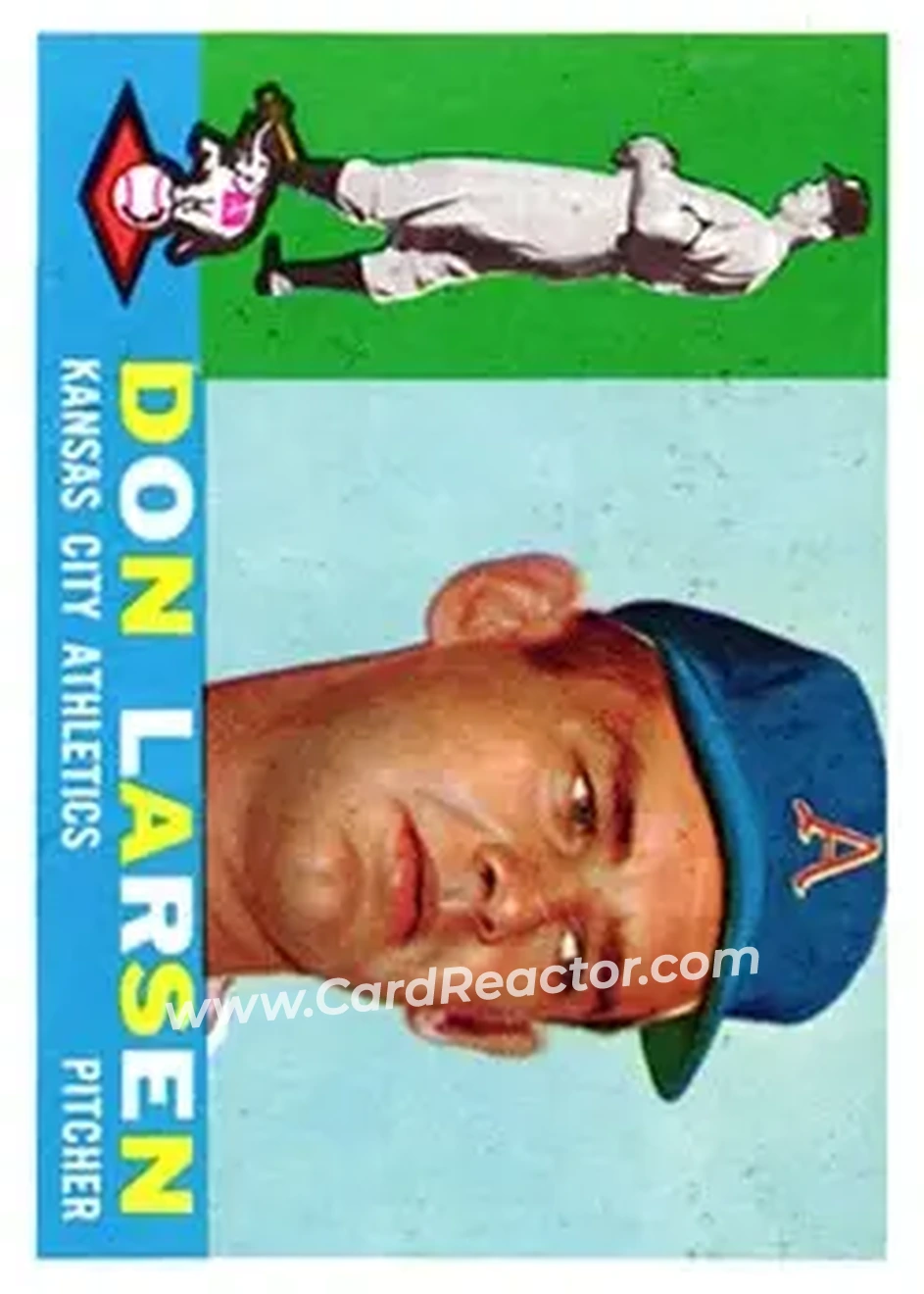 1960 Topps #353 - Don Larsen - Kansas City Athletics - Front 1960 Topps #353 - Don Larsen - Kansas City Athletics - Front