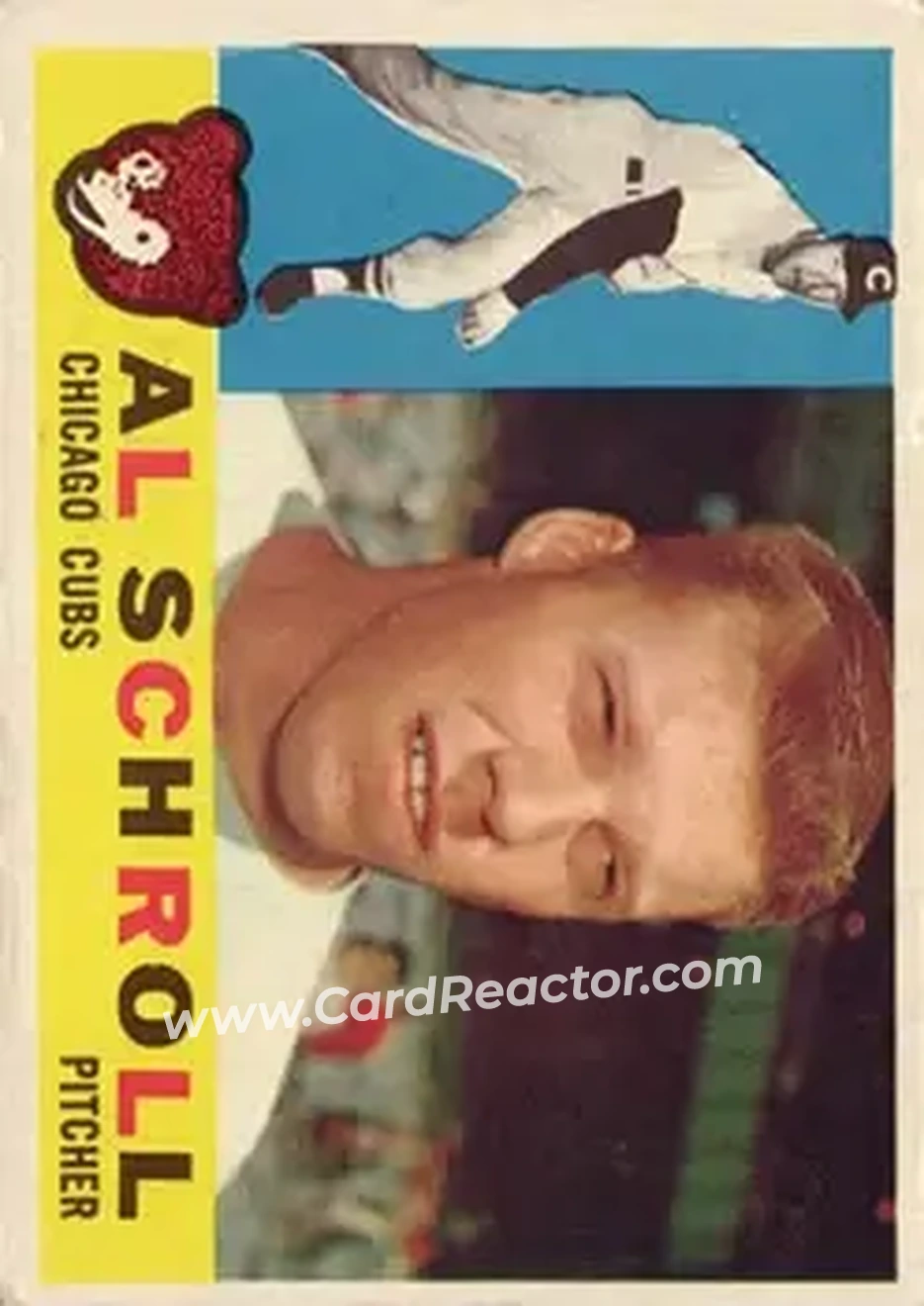 1960 Topps #357 - Al Schroll - Chicago Cubs - Front